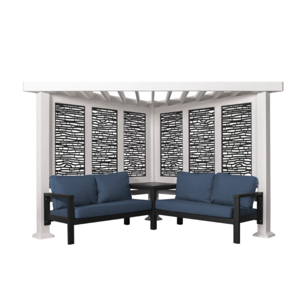 Backyard Discovery Ridgedale Traditional Pergola With Conversation Seating